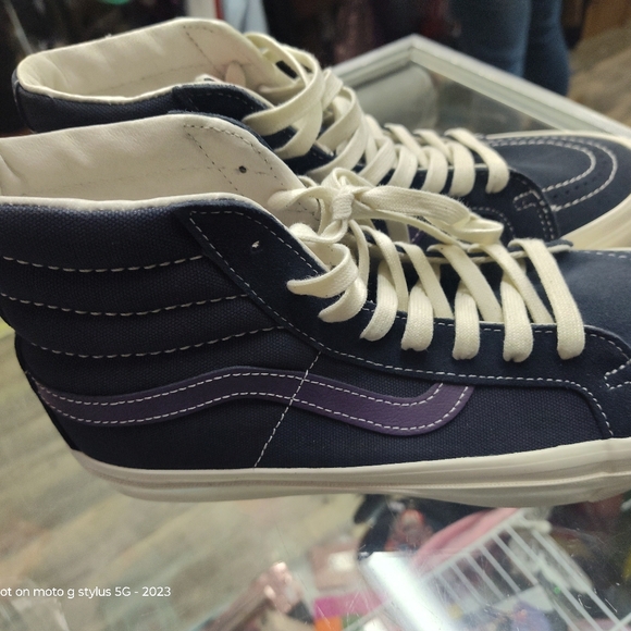 Vans Vault OG Sk8-Hi LX Shale/Purple Velvet VN0A4BVB20T Size 9 Men Wo 10.5 NEW - Picture 2 of 5